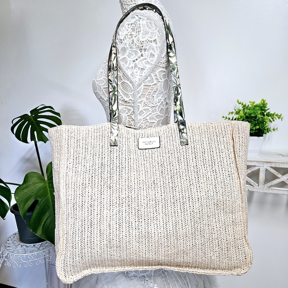 Victorias Secret Straw Tote